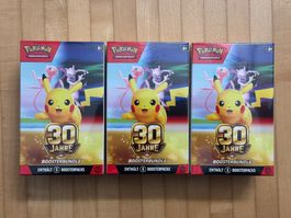 3x Pokémon 30 Jahre Boosterbundle Deutsch
