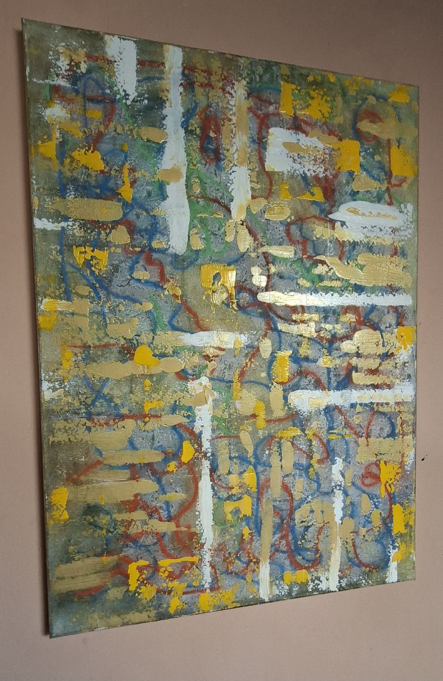 Dipinti: Gemälde " Lichtgitter" handmade 50×70 – Nuovo (secondo la descrizione) da Riehen venduto da Steinbock1970 1
