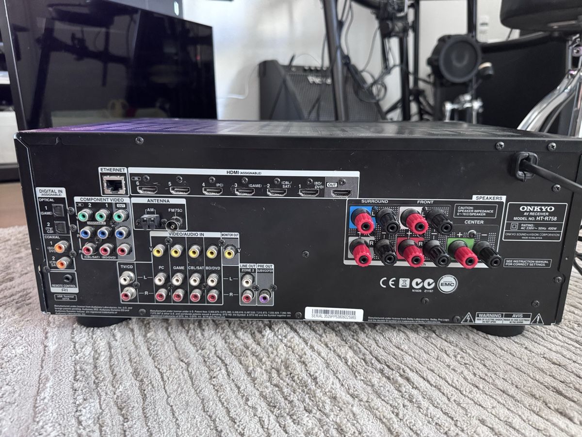 Onkyo Home Cinema: AV Receiver Onkyo HT-R758 with remote and accessories – Usato da Bülach venduto da swijesin 3