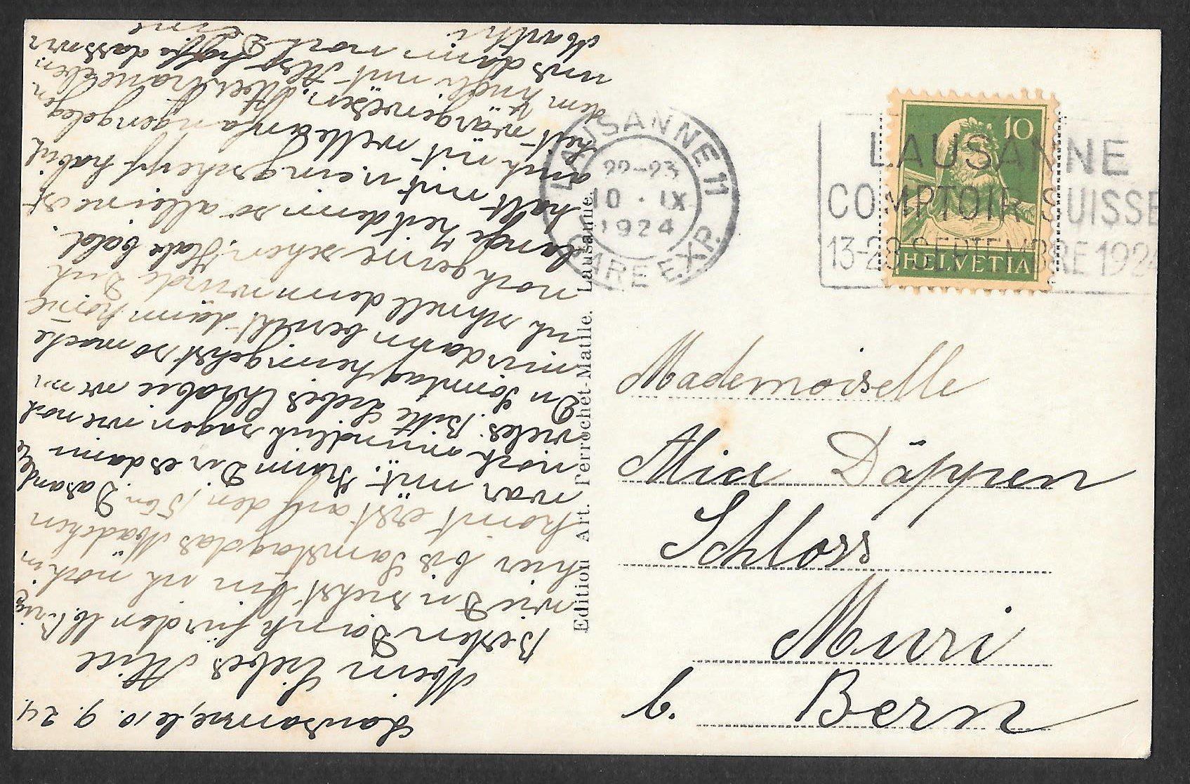 Cartoline postali: Lausanne Avenue de la Harpe – Usato da Olten venduto da clotaldi 1