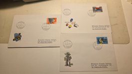 1957 3x Illustriere FDC BERNE gestempelt
