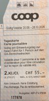 SBB Tageskarte 2. Klasse