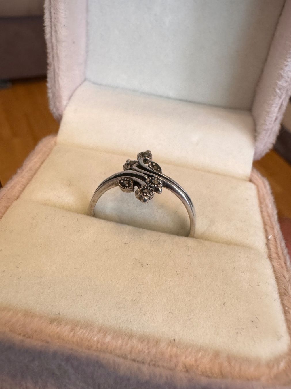 Anelli: Vintage Silberring S925 mit Markasit Stein Gr.59 – Usato da Zürich venduto da hanna1990 4