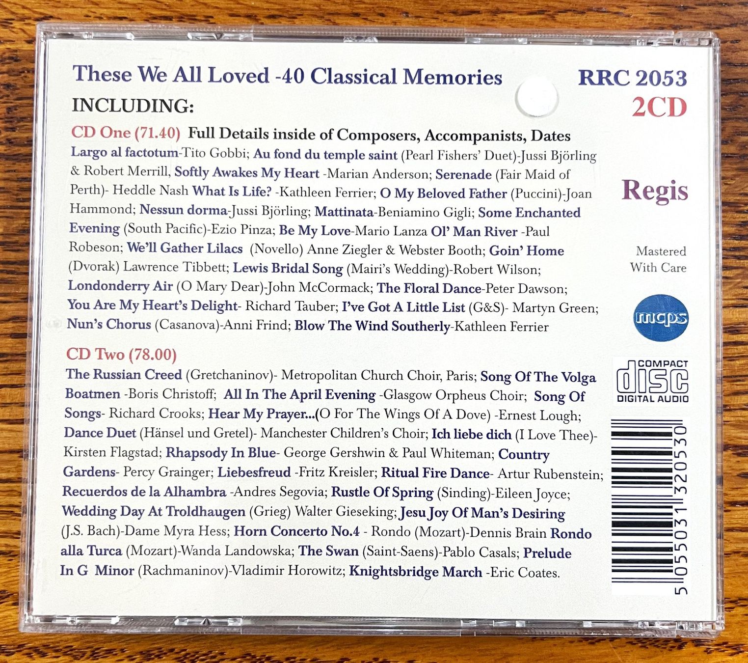 CD: These We All Loved - 40 Classical Memories CD – Usato da Oftringen venduto da Vucki 1