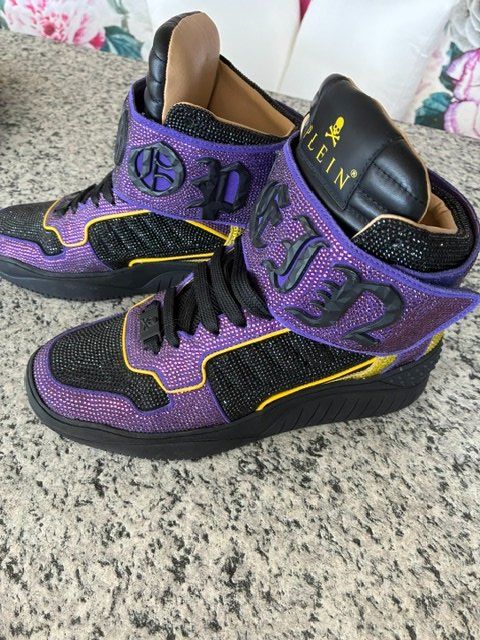 Philipp Plein Herrenschuhe: Philipp Plein Sneaker Gr. 40 Version Snoop Dogg, violett – Neu (gemäss Beschreibung) aus Valbella von Ischka01 2