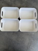 Aufbewahrungsboxen weiss 4 Stk. ca. 25x12 cm