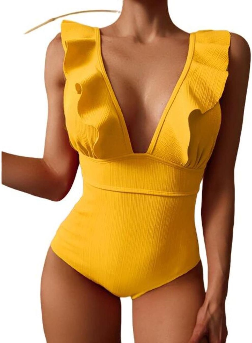 Costumi da bagno & Bikini: Einteiliger Badeanzug mit Rüschen – Nuovo (secondo la descrizione) da Watt venduto da fra_tad