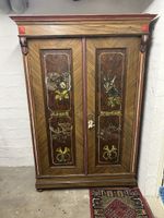 Bauernschrank bemalt mit Jagdmotiven