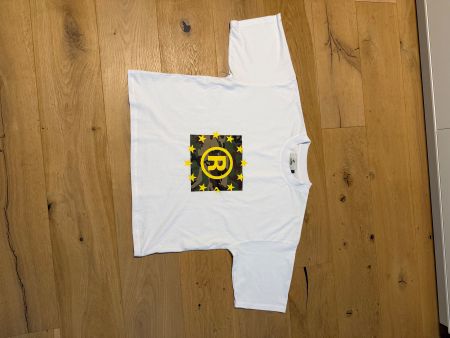 Scuffers T-Shirt White Camo Print Size M