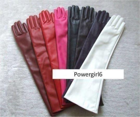Handschuhe & Handstulpen: Lederhandschuhe rot lang Gr.M – Neu (gemäss Beschreibung) aus bischofszell von Powergirl6