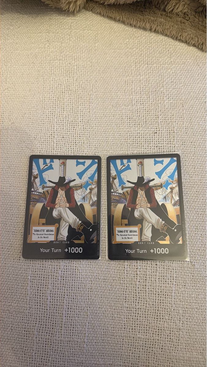 Bandai Sammelbilder & Trading cards: One Piece Sammelkarten 2 Mihawk Don – Neu und originalverpackt aus Bern von Davidraemy