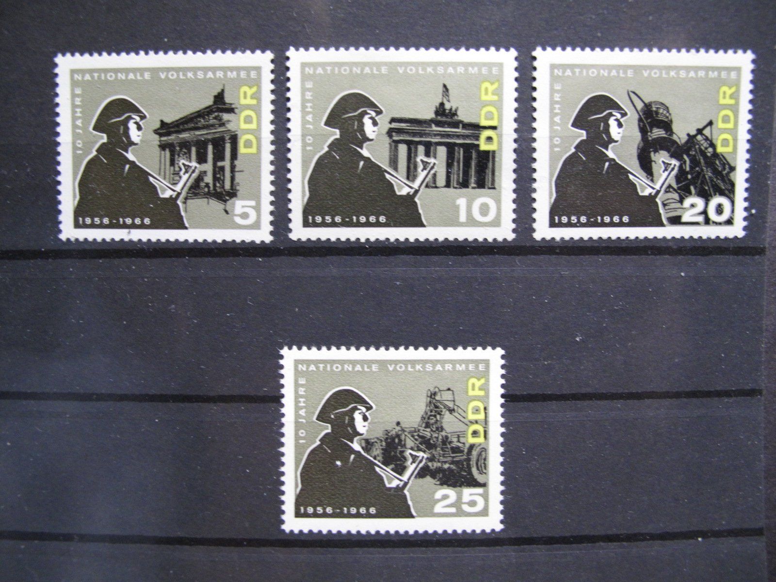 Tous les timbres: DDR 1966 Nationale Volksarmee ** – D'occasion à Wil SG par fva01