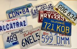 US Kennzeichen Sammlung: Minnesota, Nevada, Arizona, Kalifor