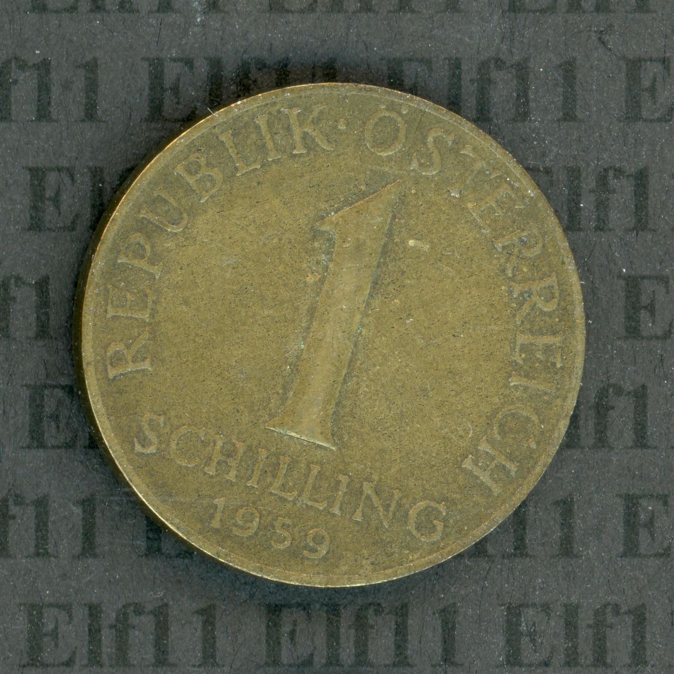 Tutti le monete: ATS___1.00 1959 ss 1 Schilling – Usato da Widnau venduto da Elf11