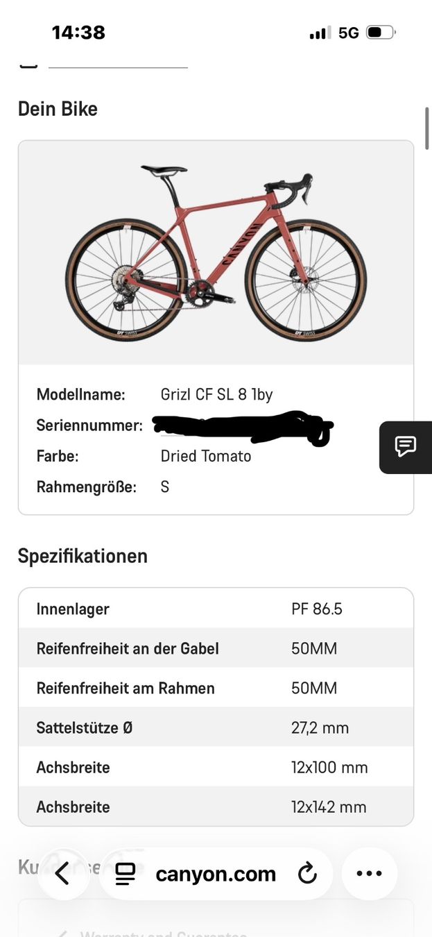 Canyon Velos: Grizl CF SL 8 1by Canyon – Gebraucht aus Urdorf von PHfish 1