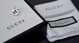 Gucci Silberohrring / boucle d'oreille en argent 925