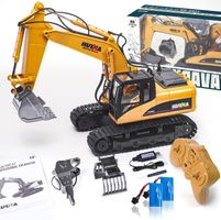 RC-Bagger Metall 1:14 3-in-1 Raupenbagger mit Akku