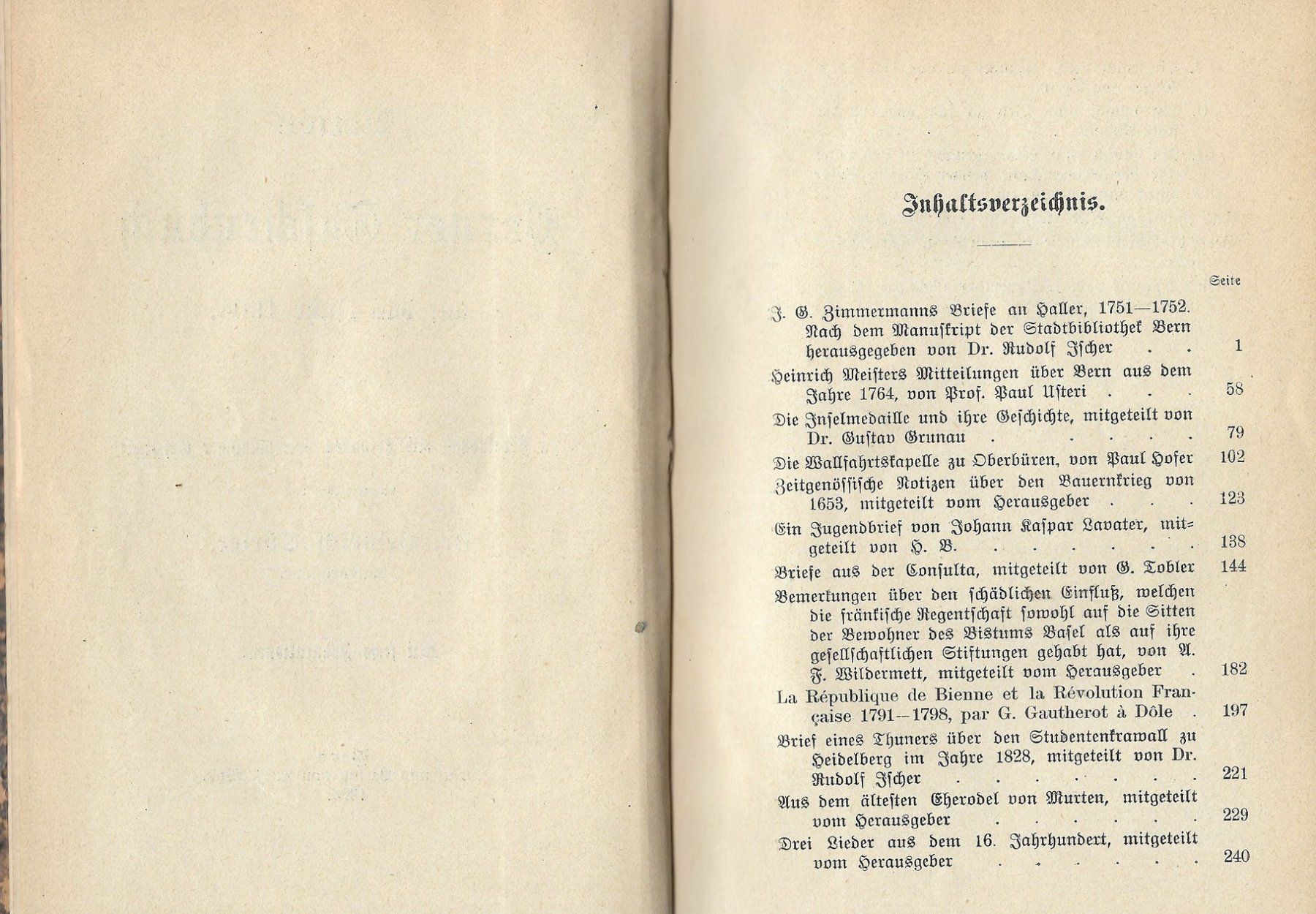 Libri: Neues Berner Taschenbuch 1904 – Usato da Bern venduto da Grindelwaldaus 1