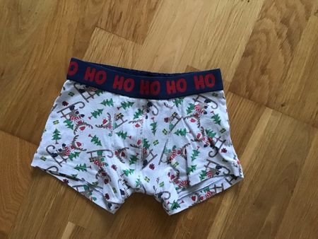 Weihnachts-Boxershorts mit Rentier-Motiv, Grösse :98
