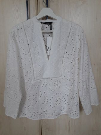Bluse weiss ZARA Grösse XS