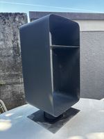 Regal Metall schwarz mit Zwischenboden gebrauchter Zu