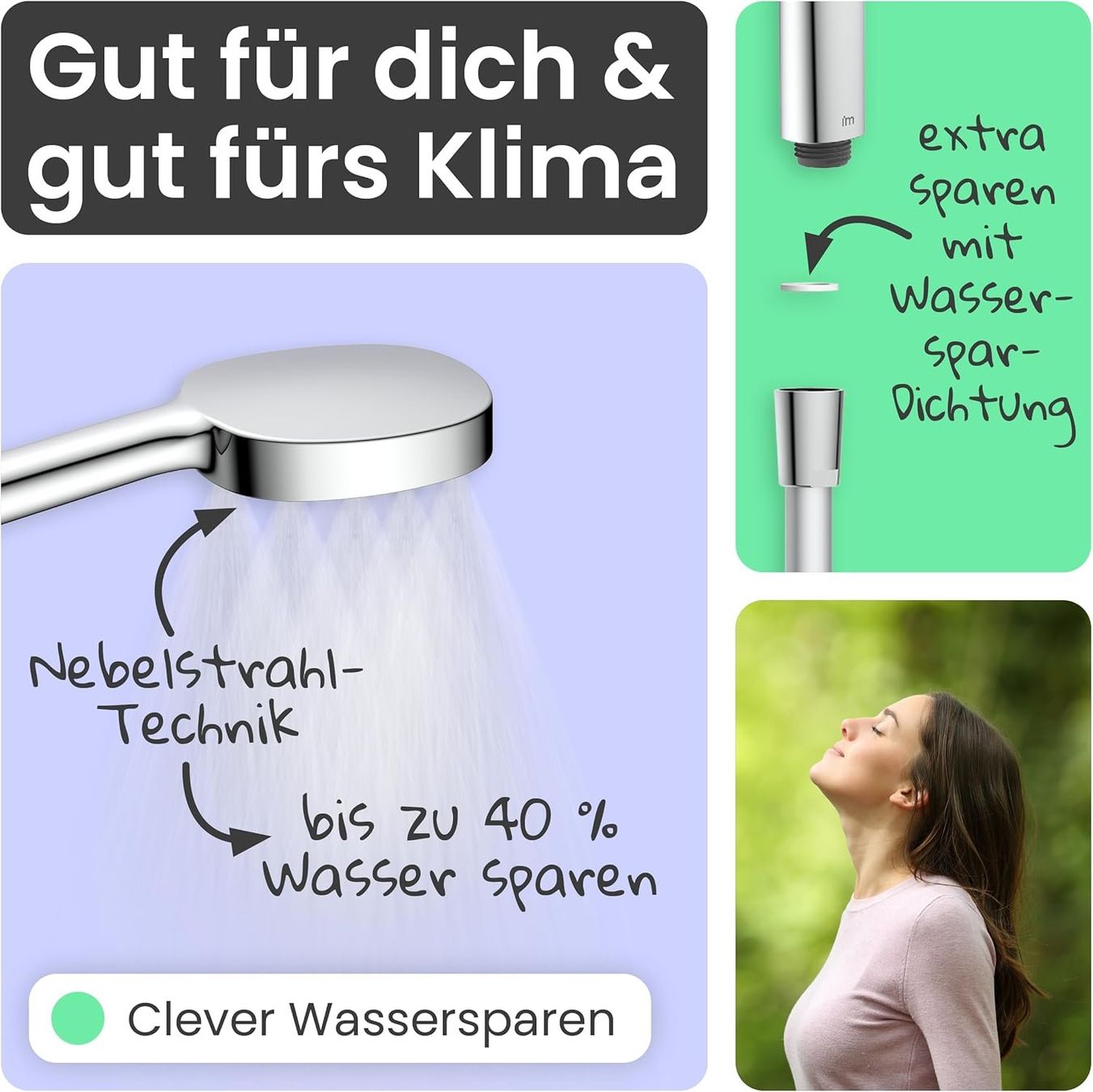Docce: Regendusche Duschsystem Chrom Weiß Set – Usato da Suhr venduto da SchnapperCH 7