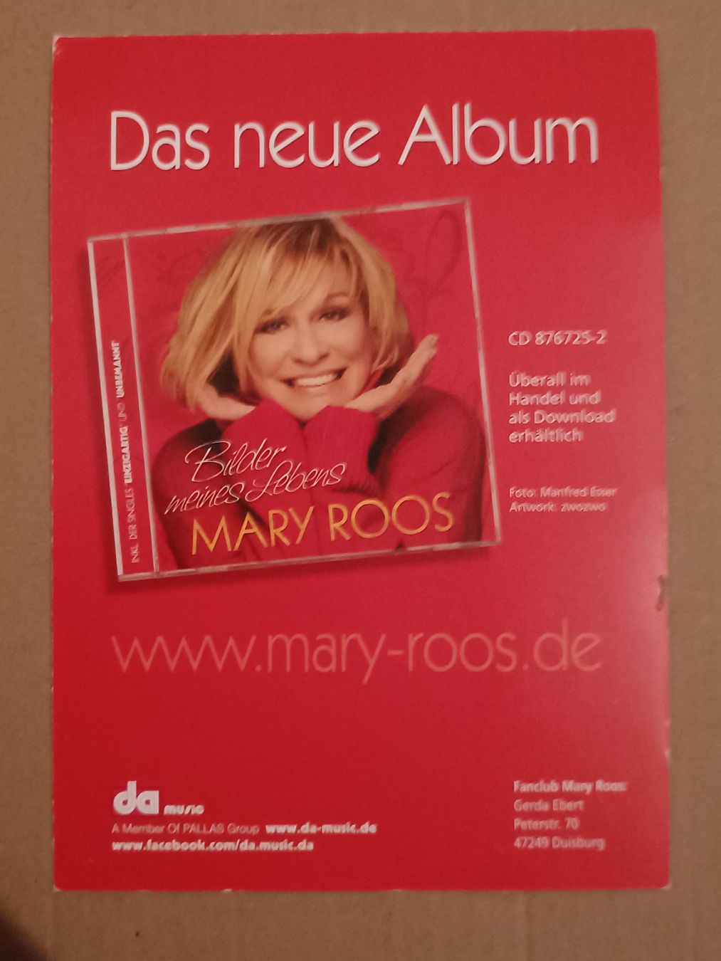 Autographes: Mary Roos - handsigniert – D'occasion à Menziken par Autogramme 1