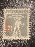 Tellbrustbild ZNr.148 - 1915 Abart versch. Druck