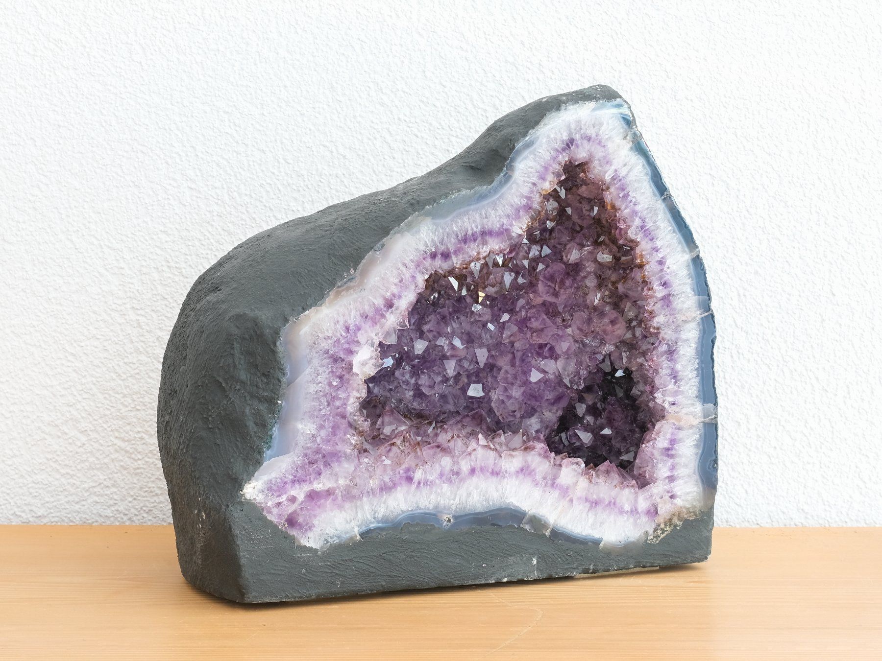 Minerali & Pietre curative: 1A - Amethyst - Druse - Geode - Mineral - Edelstein - Quarz – Usato da Heiden venduto da mats10 4