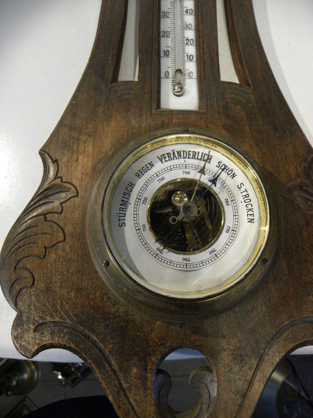 Altri elettrodomestici e apparecchi d’epoca: Biedermeier Barometer von Lufft – Usato da Reinach venduto da Taysalmon 1