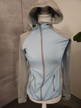 H&M Sport Kapuzenjacke hellblau grau Grösse S 