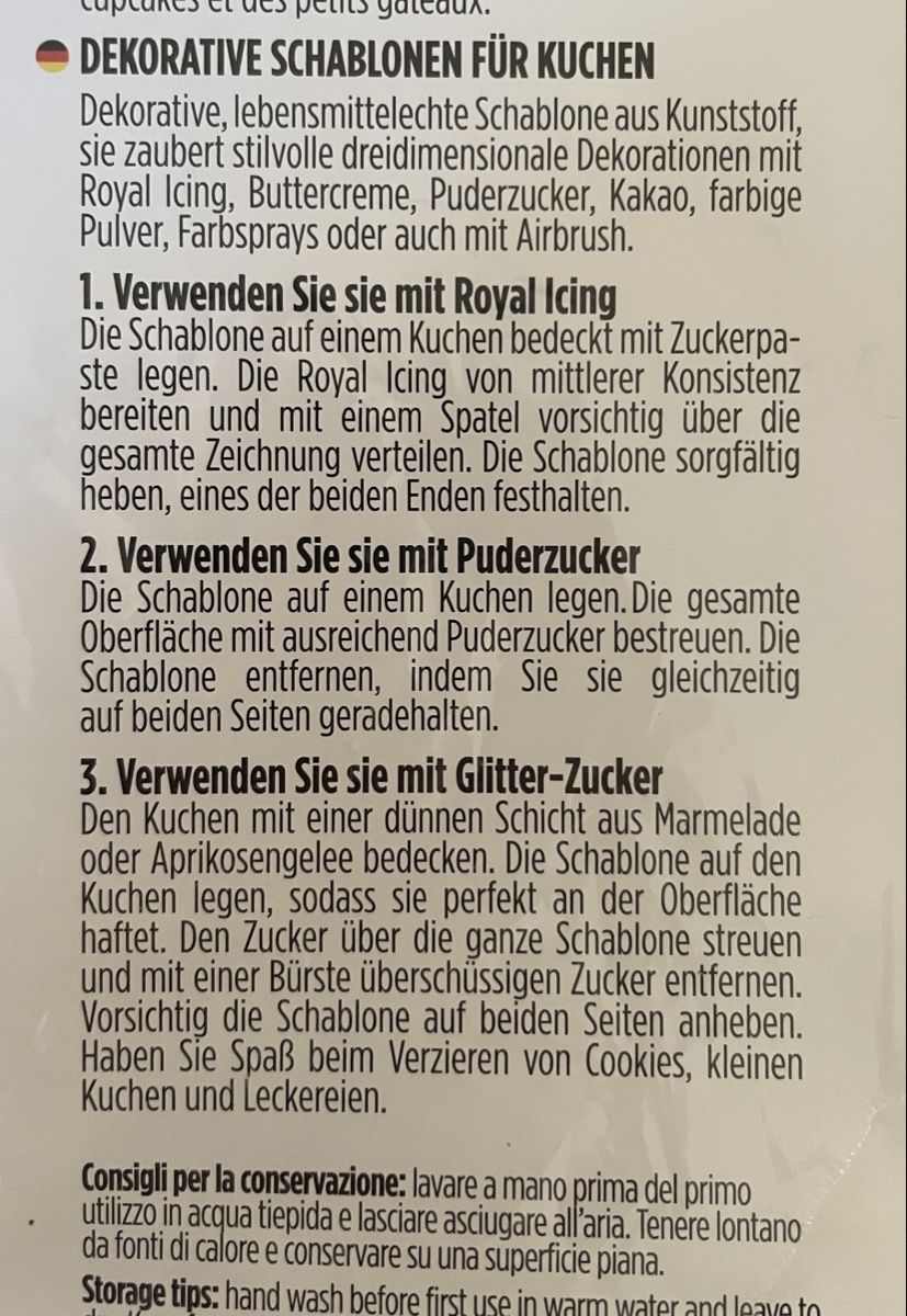 Sciablone: Decora Kuchen-Schablone Zahl 3 – Nuovo (secondo la descrizione) da Winterthur venduto da NaNa24 3