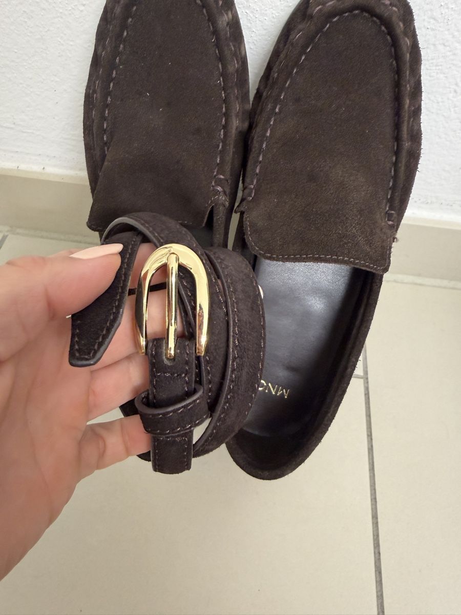 Mango Chaussures femmes: Wildleder Schuhe mit passenden Gürtel Mango  – D'occasion à Neerach par the_modern_mini 1