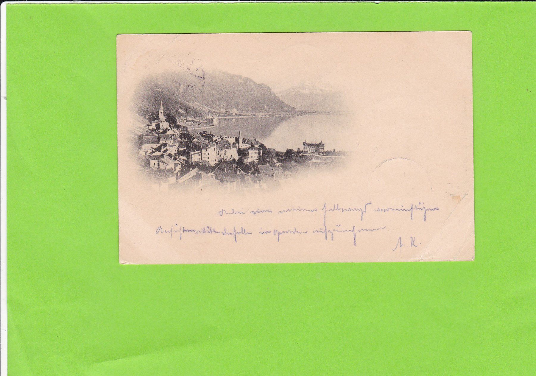 Cartoline postali: Vevey-1897 versendet – Usato da St. Peterzell venduto da neckertal