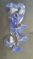 9 x Saugnapf Saugnäpfe transparent NEU mit Öse