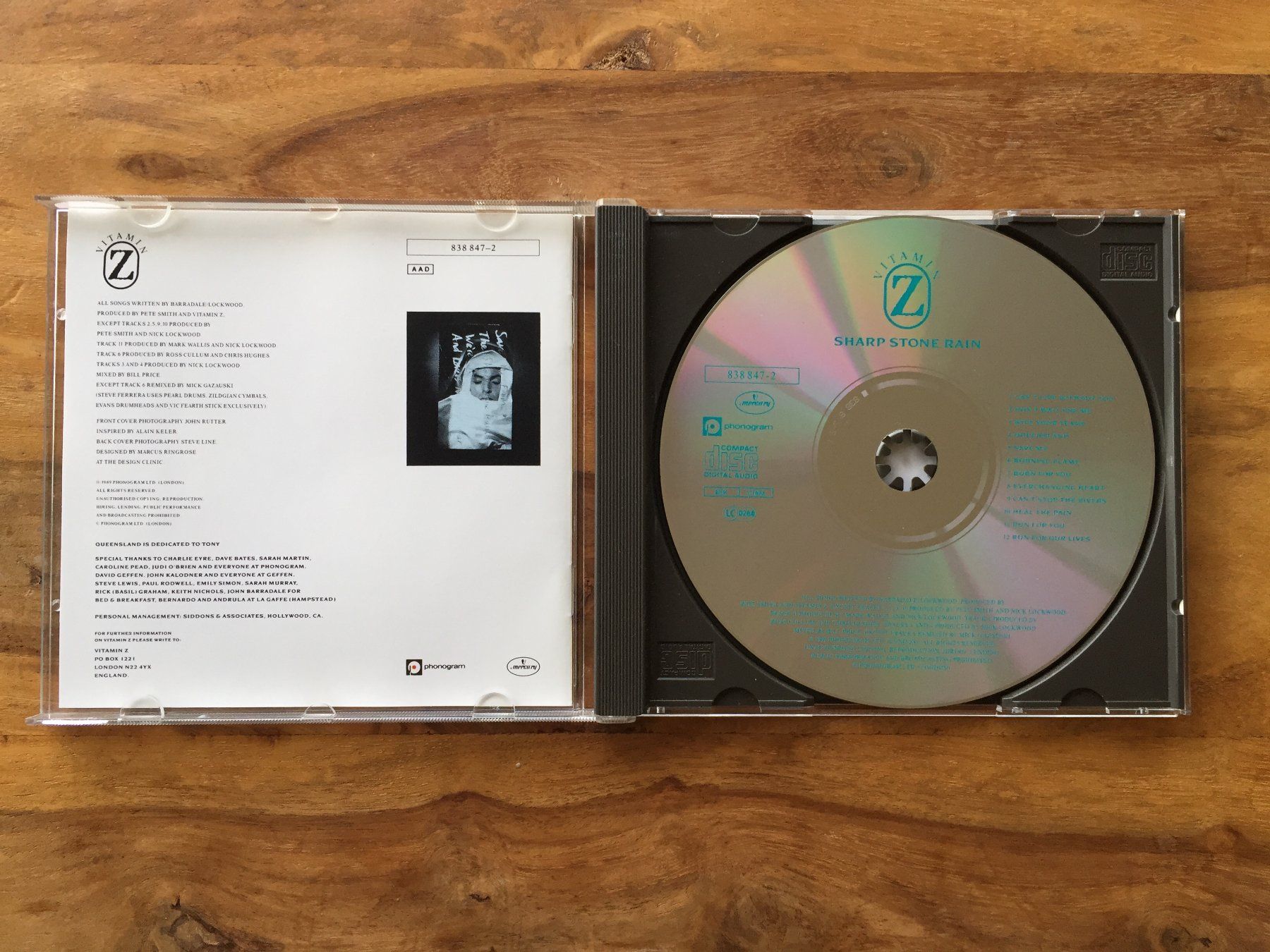 CD: Vitamin Z - Sharp Stone Rain – Usato da Horgen venduto da flyingpenguin2000 1