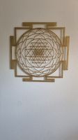 Neue goldene Sri-Yantra-Wanddekoration