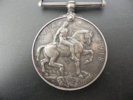 Grossbritannien WWI Silver War Medal 1918 Silber 33 g