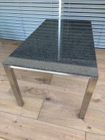 Gartentisch mit Edelstahlgestell und Granitplatte 160x90x75