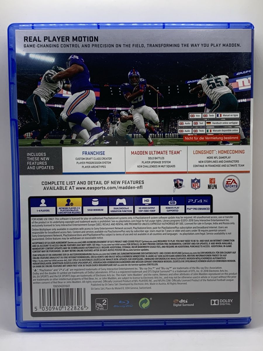 Sony Giochi: Madden NFL 19 - PS4  – Usato da Ostermundigen venduto da RG-Collector 1