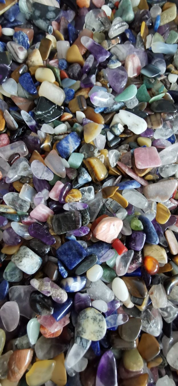 Edelsteine: 1 Säckchen 200gr. echte Schmuckstein MIX – Neu und originalverpackt aus Dierikon von Buntspecht-10 7