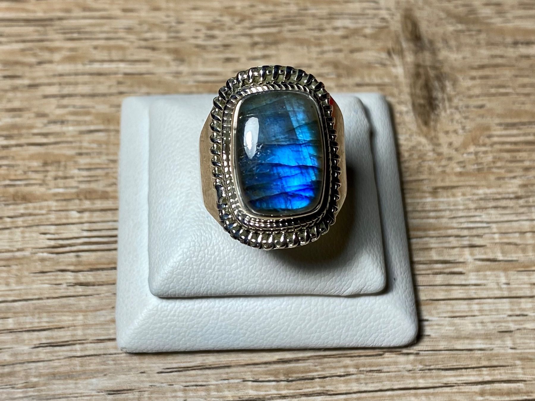 Anelli: Orientalischer Silber 925 Ring mit natürlichem Labradorit – Nuovo e nell'imballaggio originale da Laax venduto da Kiki_Kingdom3 2