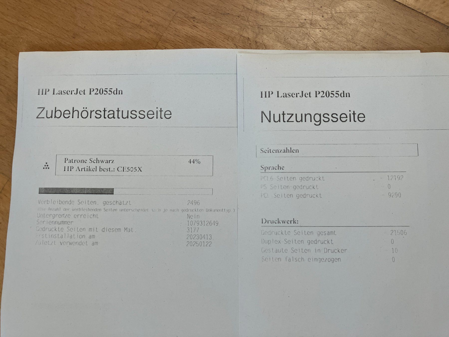 Hewlett Packard Drucker: Drucker HP Laserjet P2055dn Duplex, LAN, Toner 44% – Gebraucht aus Fislisbach von Promo 7