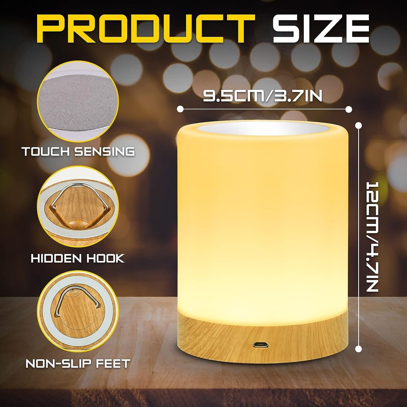 Lampade: LED Nachttischlampe, Touch Dimmbar – Nuovo e nell'imballaggio originale da Nuglar venduto da SaleRitter 6