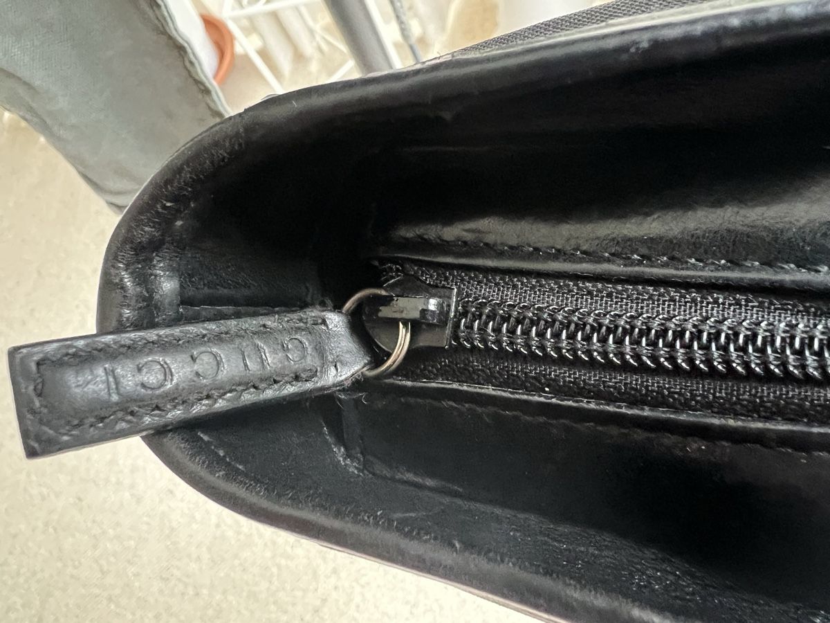 Gucci Taschen: Gucci Shopper Tasche Nylon schwarz Lederelemente – Gebraucht aus Zürich von ClosetKTT 5