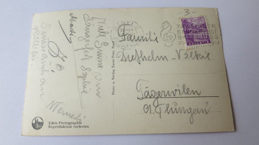 Ansichtskarten: Basel - 1935 – Gebraucht aus Jona von centumprata 1