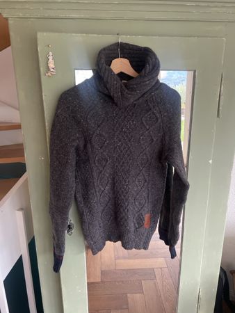 Pull Scotch & Soda col roulé gris chiné taille XS-S