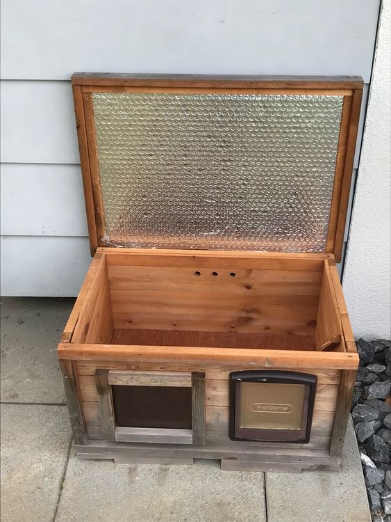 Katzenhaus Outdoor 40x30x30cm - Wasserdichtes Isolierhaus Für Winter