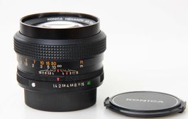 Konica Hexanon AR 50mm 1:1,4, guter Zustand