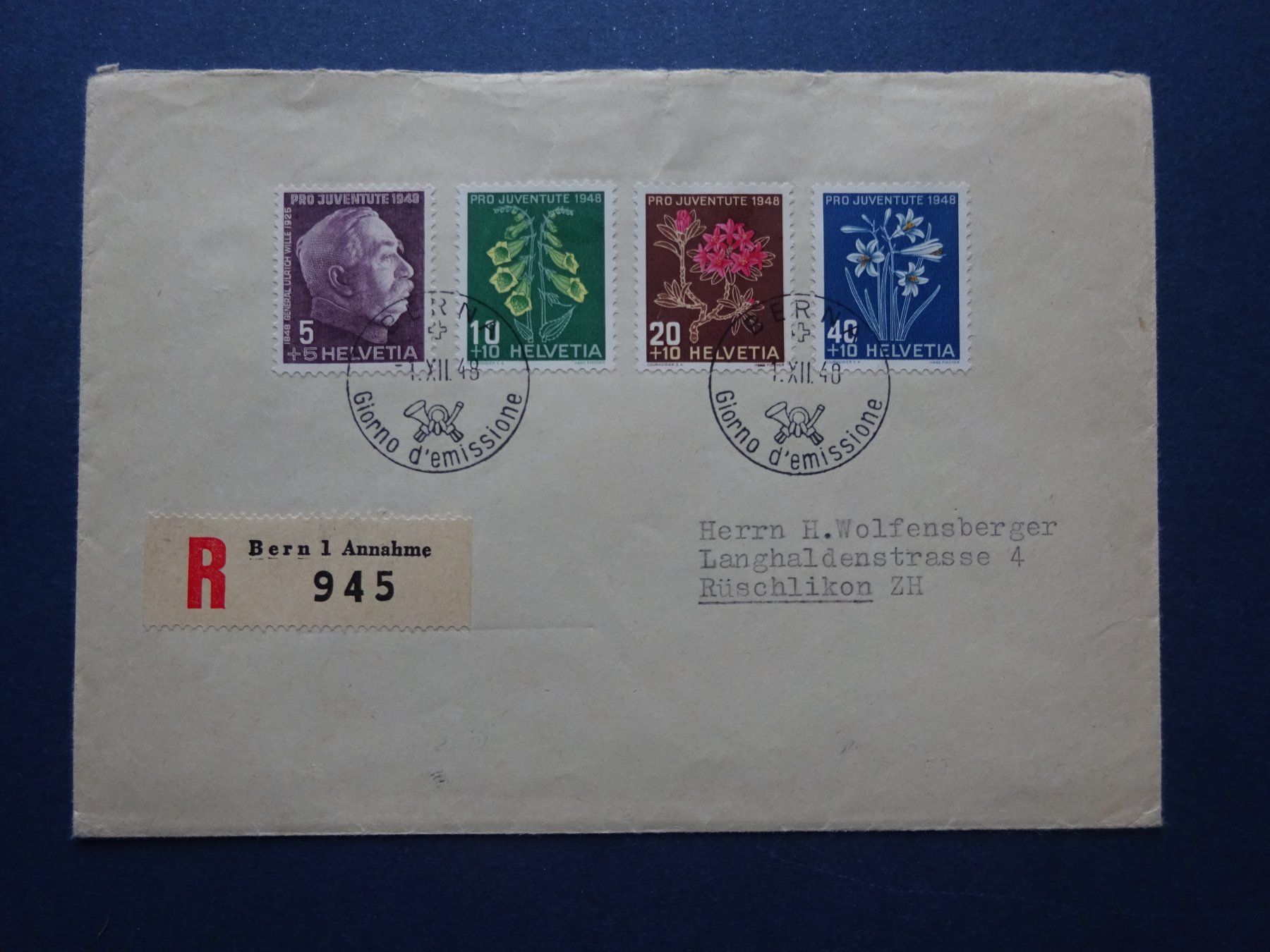 Tutti i francobolli: 1948 Pro Juventute FDC BERNA – Usato da Appenzell-Steinegg venduto da adi1975 4